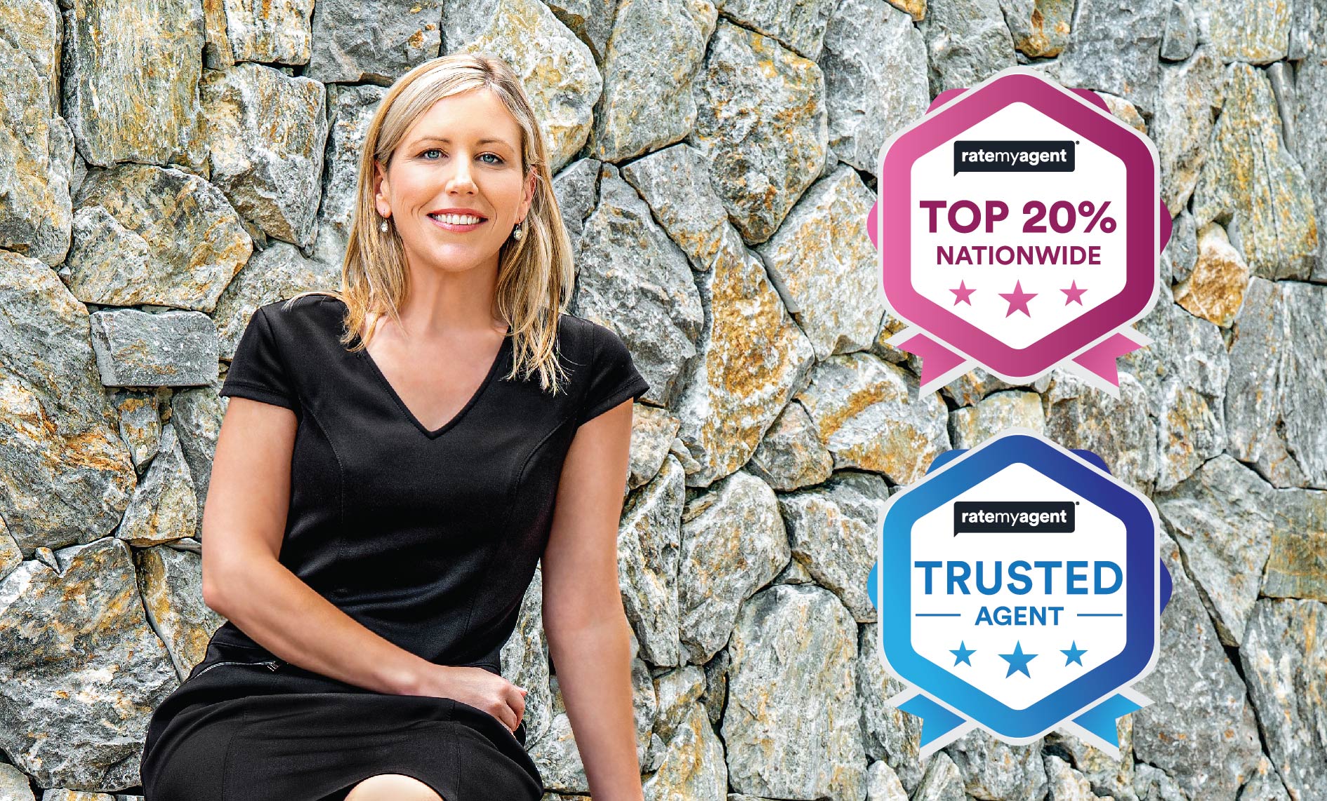 Gemma Coady wins RateMyAgent RMA Awards Top 20% Nationwide and Trusted Agent